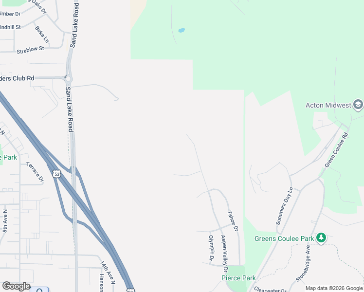 map of restaurants, bars, coffee shops, grocery stores, and more near 1119 Aspen Valley Drive in Onalaska