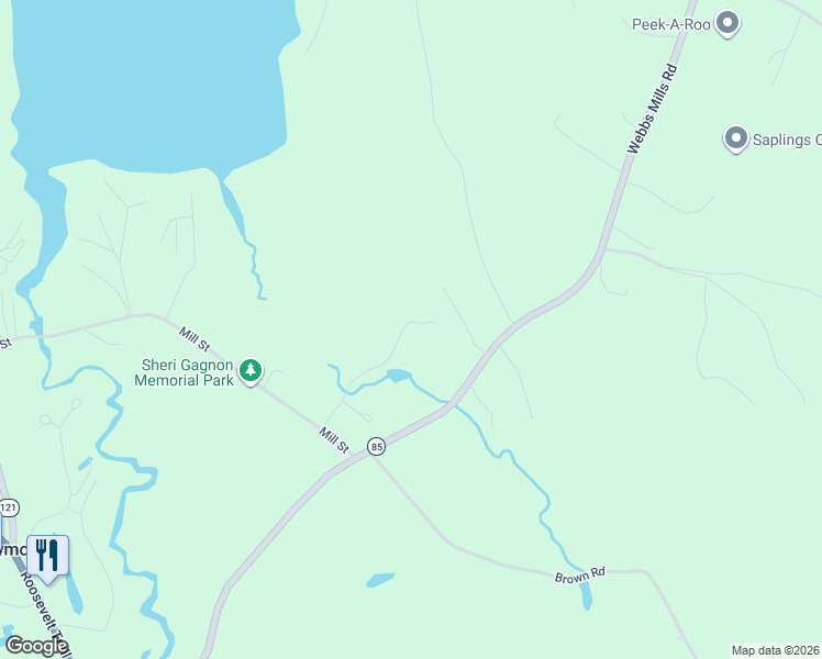 map of restaurants, bars, coffee shops, grocery stores, and more near 33 Hayden Brook Rd in Raymond