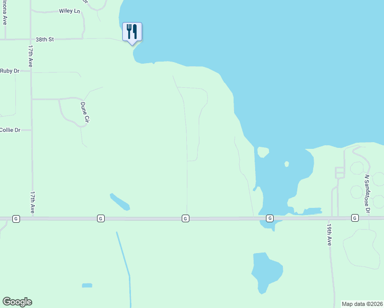 map of restaurants, bars, coffee shops, grocery stores, and more near Shacks Road in New Lisbon