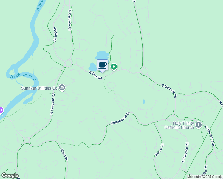 map of restaurants, bars, coffee shops, grocery stores, and more near 57982 Eaglewood in Sunriver