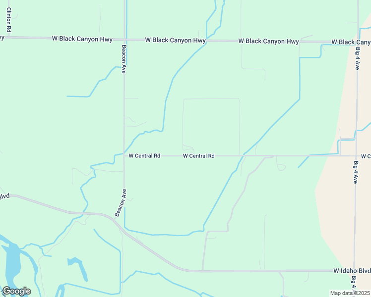 map of restaurants, bars, coffee shops, grocery stores, and more near 5798 West Central Road in Emmett