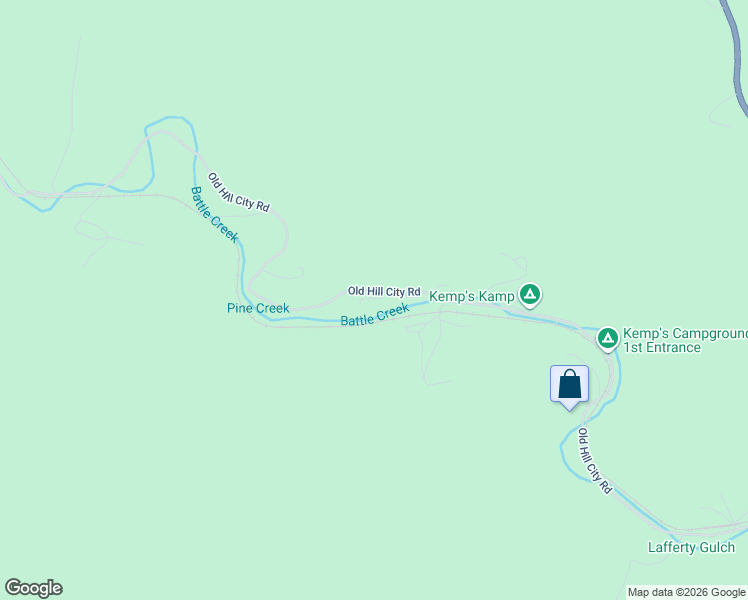 map of restaurants, bars, coffee shops, grocery stores, and more near 1315 Old Hill City Road in Keystone