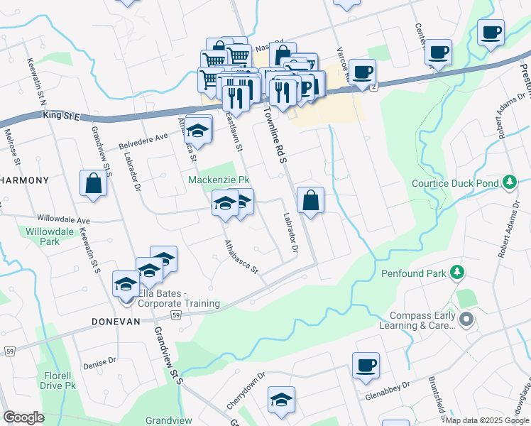 201 Eastlawn Street, Oshawa ON Walk Score