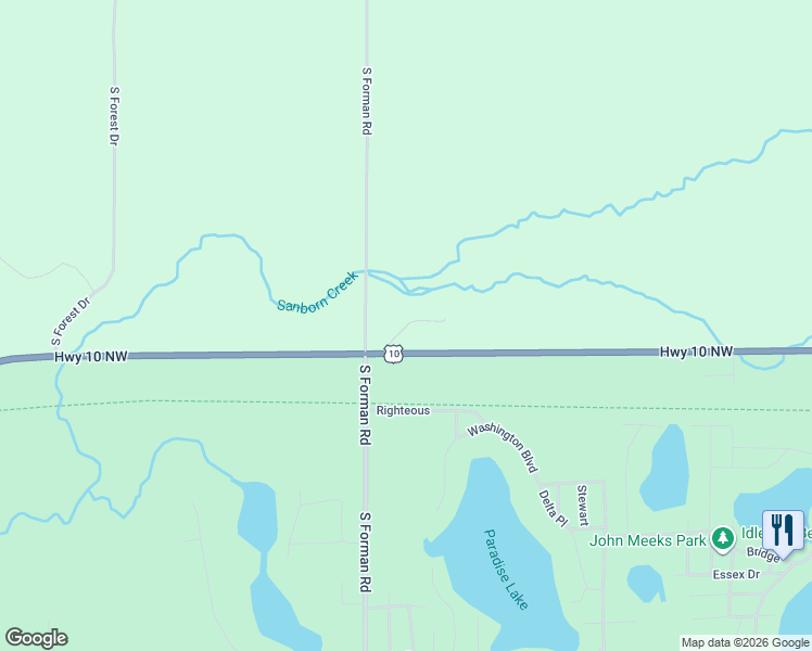 map of restaurants, bars, coffee shops, grocery stores, and more near East Josh Drive in Lake County