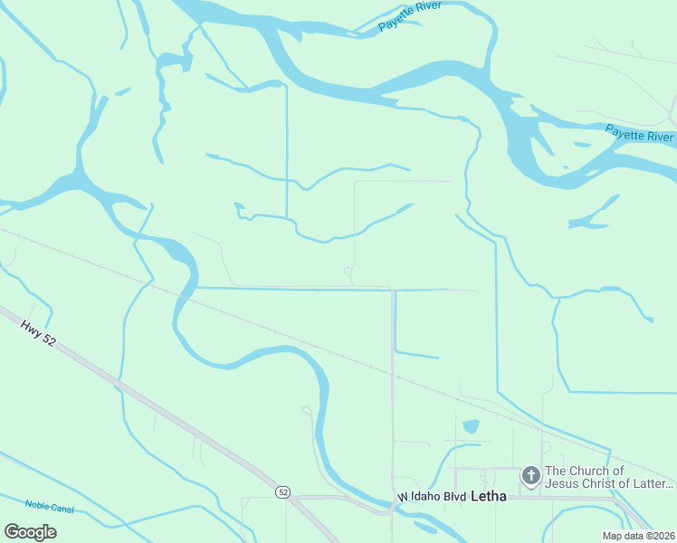 map of restaurants, bars, coffee shops, grocery stores, and more near 8580 Petersburg Avenue in Emmett