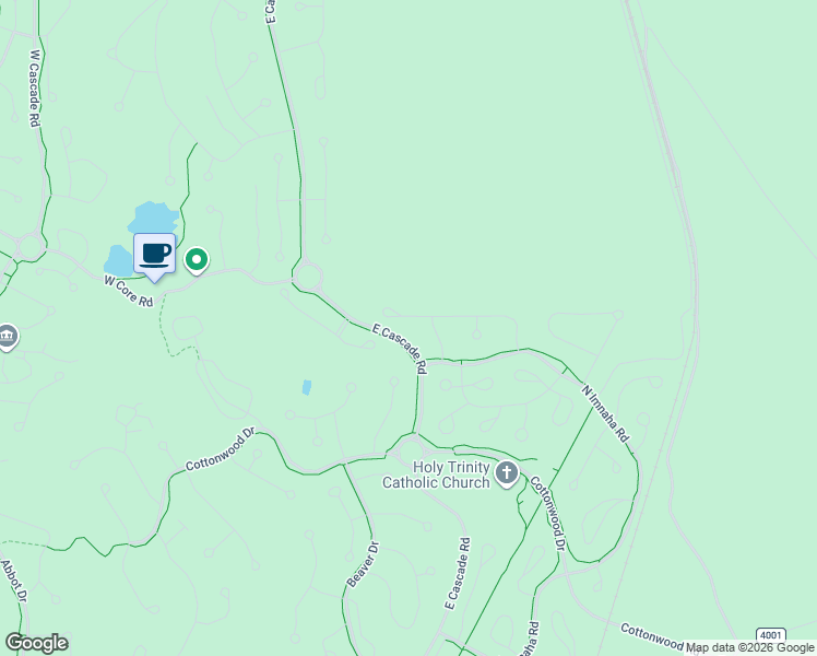 map of restaurants, bars, coffee shops, grocery stores, and more near 18055 Maury Mountain Lane in Sunriver