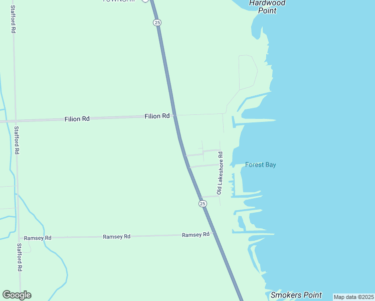 map of restaurants, bars, coffee shops, grocery stores, and more near 2914 North Lakeshore Road in Port Hope