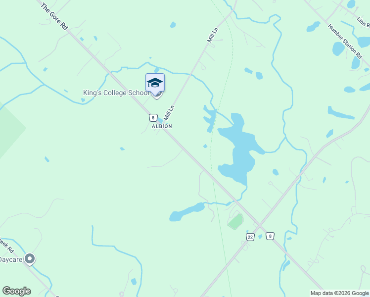 map of restaurants, bars, coffee shops, grocery stores, and more near 16246 The Gore Road in Caledon