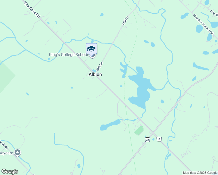 map of restaurants, bars, coffee shops, grocery stores, and more near 16246 The Gore Road in Caledon East