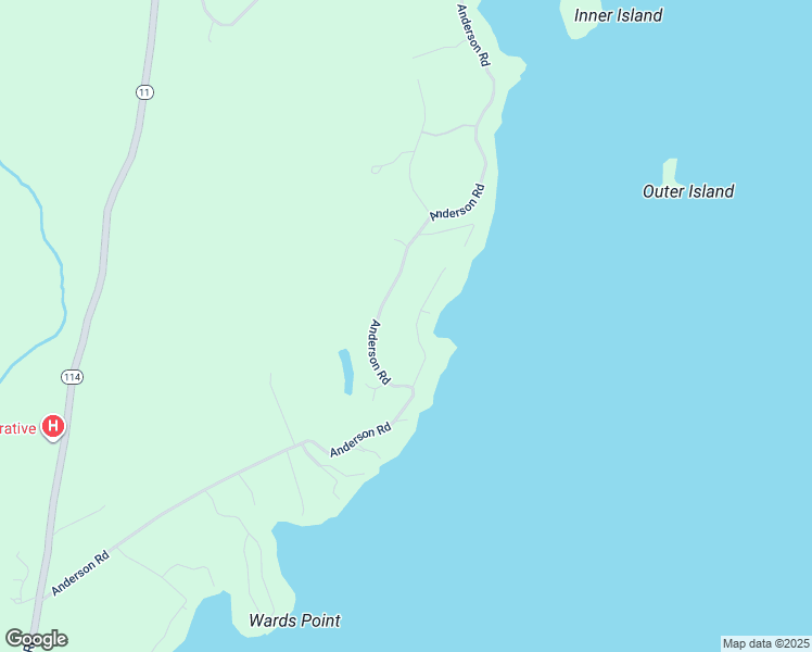 map of restaurants, bars, coffee shops, grocery stores, and more near 36 Sebaik Road in Sebago