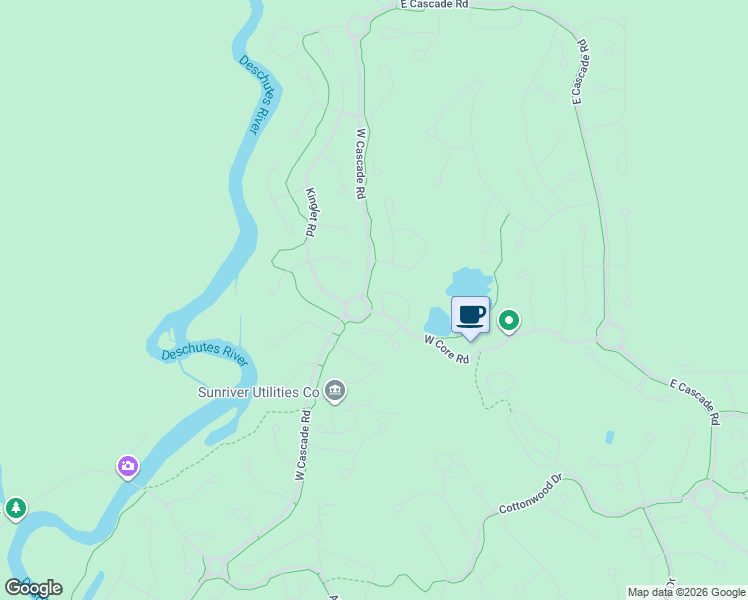 map of restaurants, bars, coffee shops, grocery stores, and more near 17778 Fairway Village Lane in Sunriver