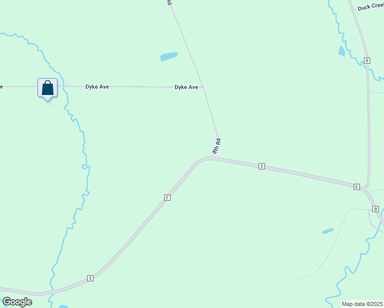 map of restaurants, bars, coffee shops, grocery stores, and more near W5642 County Highway E in Westfield