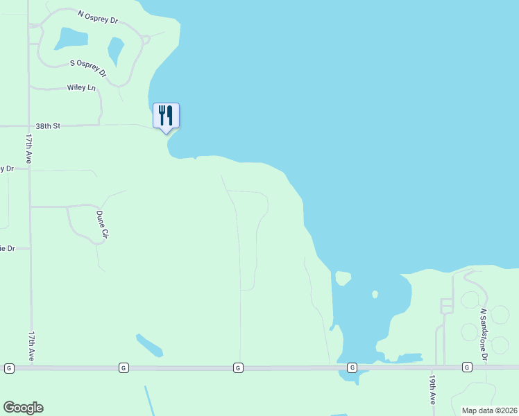 map of restaurants, bars, coffee shops, grocery stores, and more near N7193 Timber Ridge Lane in Mauston