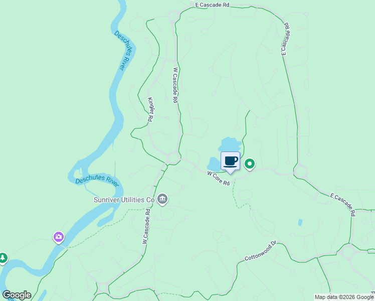 map of restaurants, bars, coffee shops, grocery stores, and more near 17778 Fairway Village Lane in Sunriver