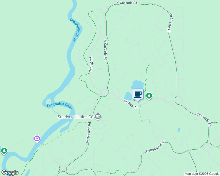 map of restaurants, bars, coffee shops, grocery stores, and more near 17778 Fairway Village Lane in Sunriver