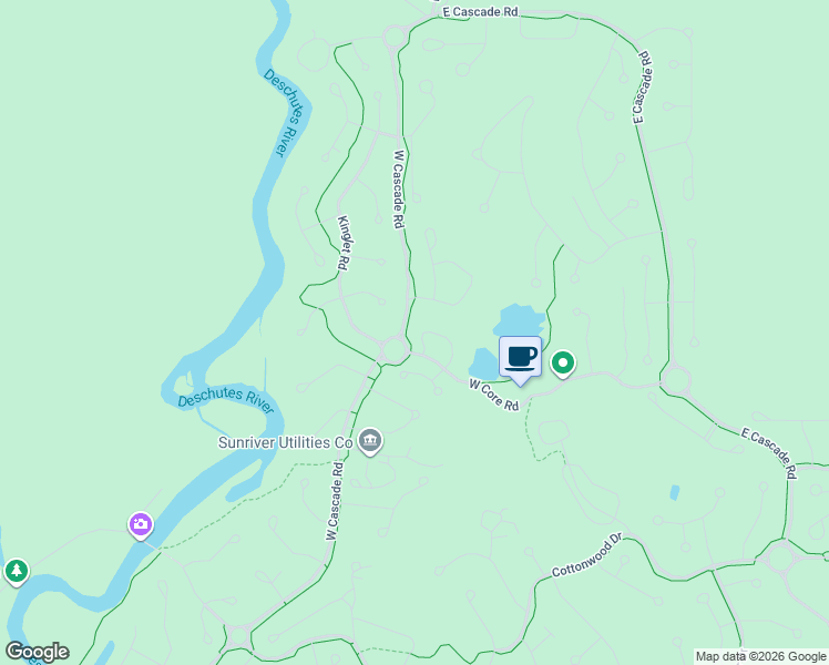 map of restaurants, bars, coffee shops, grocery stores, and more near 17778 Fairway Village Lane in Sunriver