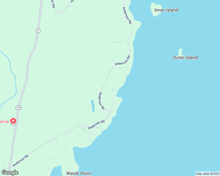map of restaurants, bars, coffee shops, grocery stores, and more near 36 Sebaik Road in Sebago