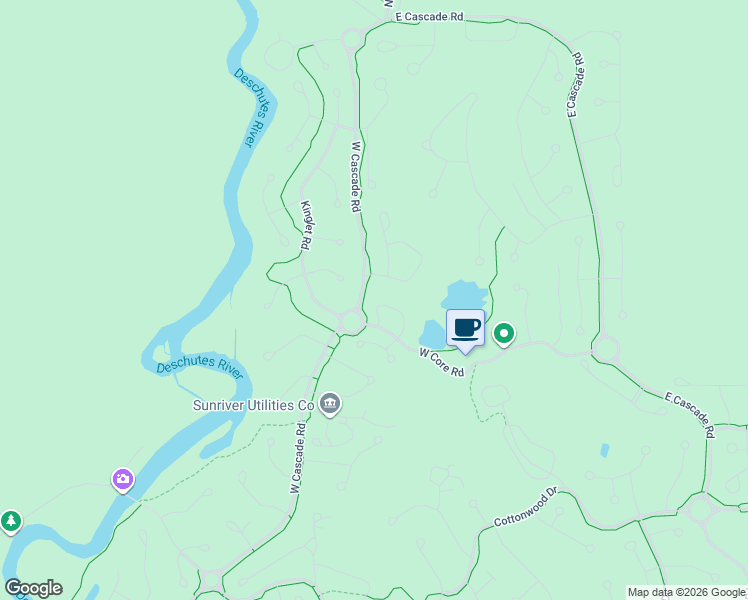 map of restaurants, bars, coffee shops, grocery stores, and more near 17778 Fairway Village Lane in Sunriver