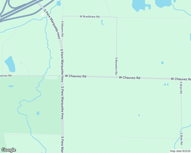 map of restaurants, bars, coffee shops, grocery stores, and more near 4614 West Chauvez Road in Ludington