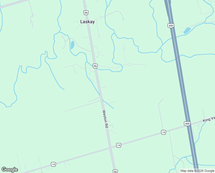 map of restaurants, bars, coffee shops, grocery stores, and more near 12555 Weston Road in King City