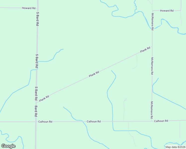 map of restaurants, bars, coffee shops, grocery stores, and more near 5264 Plank Road in Gladwin