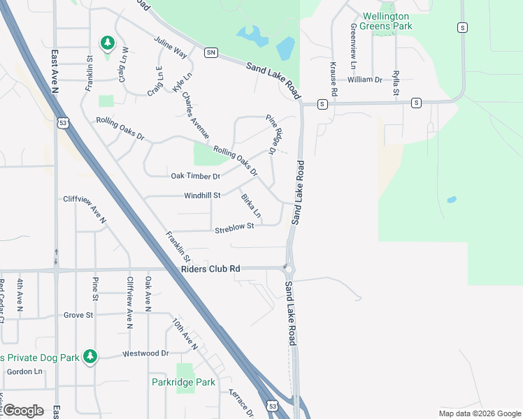 map of restaurants, bars, coffee shops, grocery stores, and more near 1521 Birka Lane in Onalaska