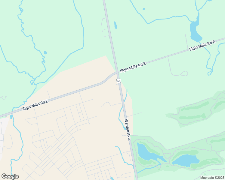 map of restaurants, bars, coffee shops, grocery stores, and more near 10510 Warden Avenue in Markham