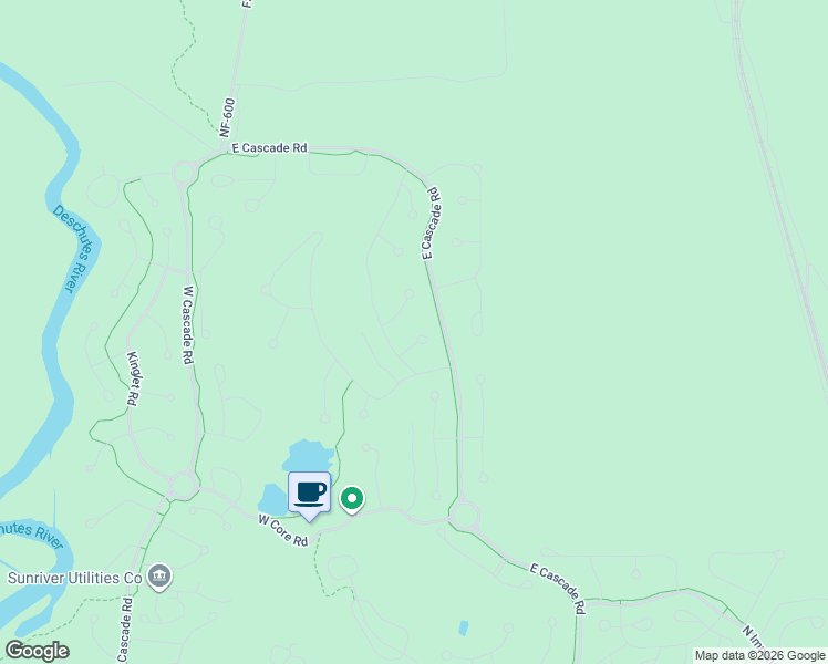 map of restaurants, bars, coffee shops, grocery stores, and more near 17923 Playoff Lane in Sunriver