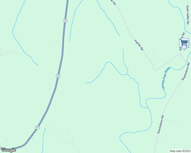 map of restaurants, bars, coffee shops, grocery stores, and more near 886A Vermont 74 in Shoreham