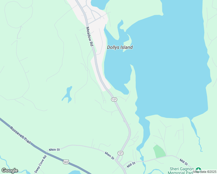 map of restaurants, bars, coffee shops, grocery stores, and more near 65 Meadow Road in Raymond