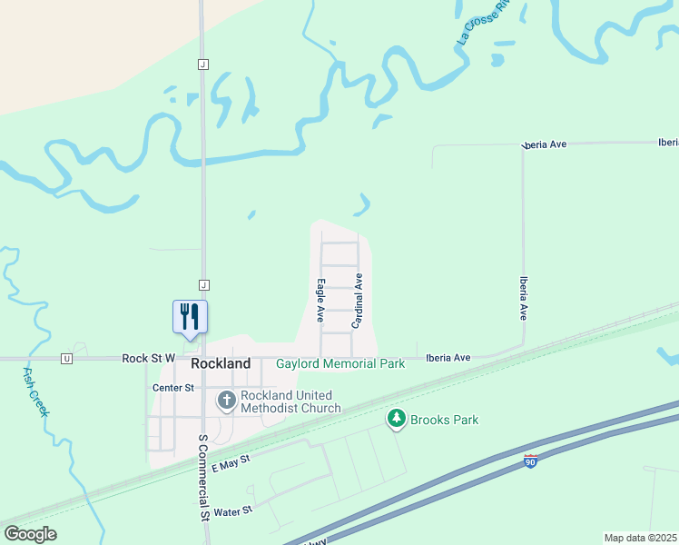 map of restaurants, bars, coffee shops, grocery stores, and more near 405 Mallard Street in Rockland