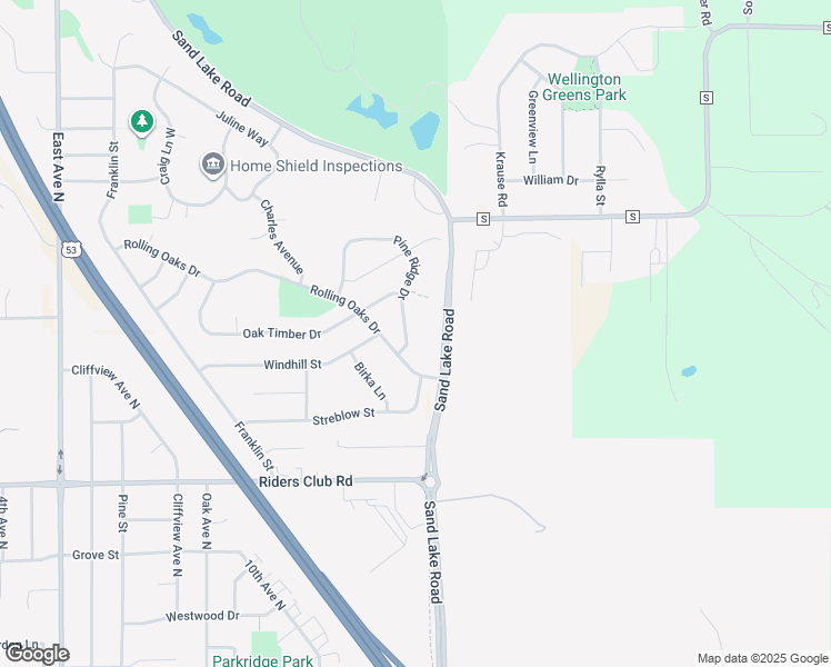 map of restaurants, bars, coffee shops, grocery stores, and more near 1620 Pine Ridge Drive in Onalaska