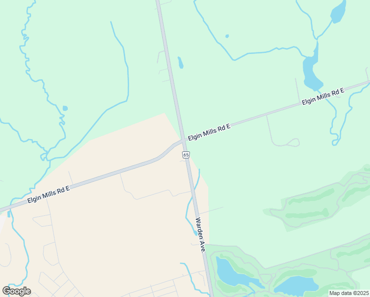 map of restaurants, bars, coffee shops, grocery stores, and more near 10555 Warden Avenue in Markham