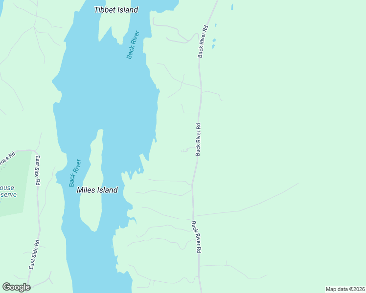 map of restaurants, bars, coffee shops, grocery stores, and more near 586 Back River Road in Boothbay