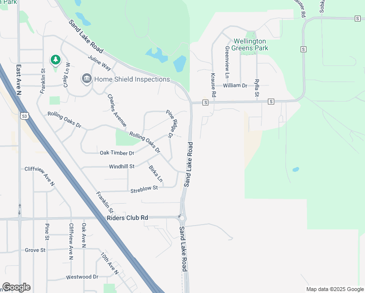 map of restaurants, bars, coffee shops, grocery stores, and more near 1620 Pine Ridge Drive in Onalaska