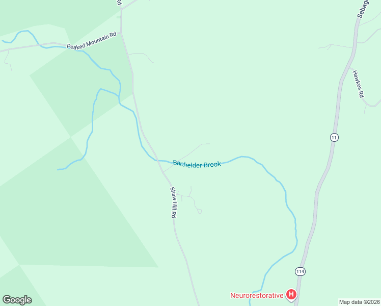 map of restaurants, bars, coffee shops, grocery stores, and more near Memory Lane in Sebago