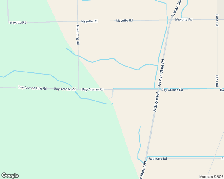 map of restaurants, bars, coffee shops, grocery stores, and more near 3413 Bay-Arenac Road in Pinconning