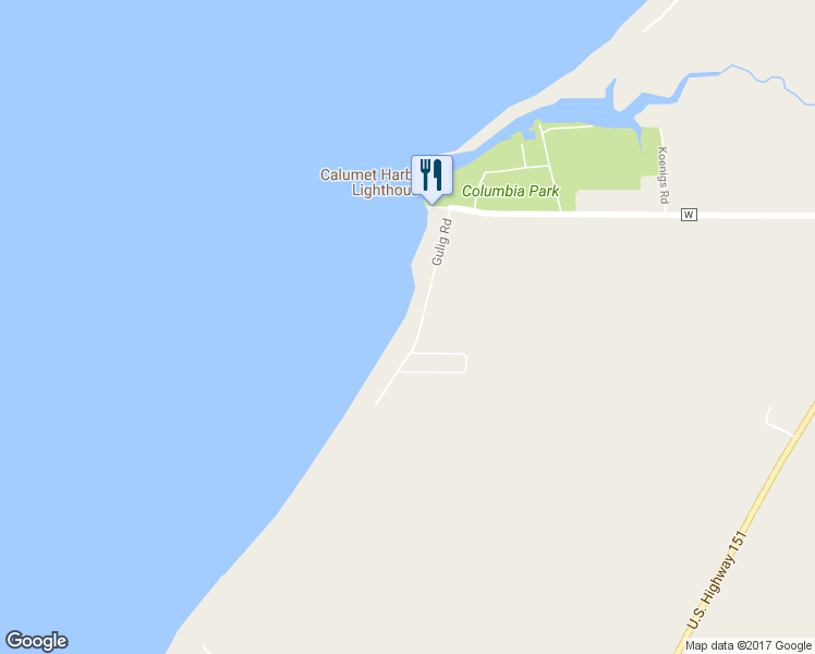 map of restaurants, bars, coffee shops, grocery stores, and more near N10208 Gulig Road in Malone