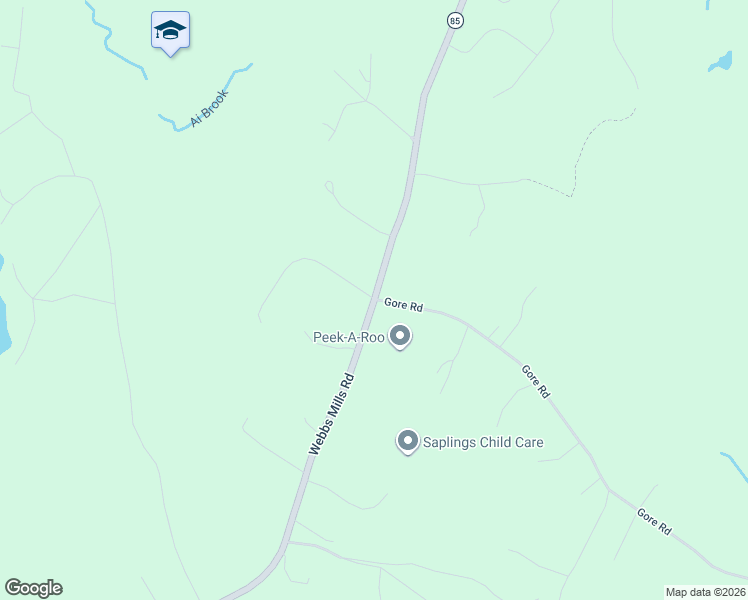 map of restaurants, bars, coffee shops, grocery stores, and more near 11 Whitney Way in Raymond