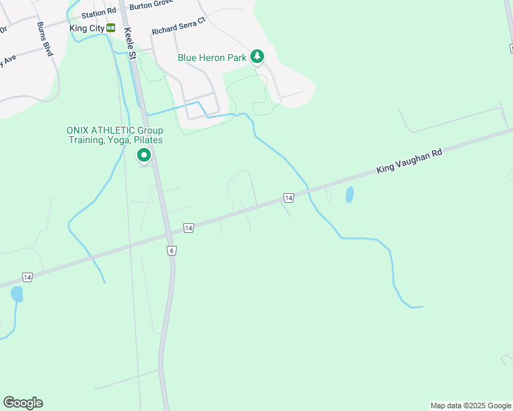 map of restaurants, bars, coffee shops, grocery stores, and more near 2050 King Vaughan Road in Vaughan