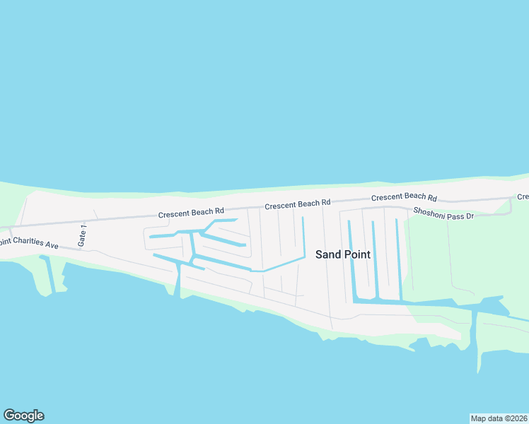 map of restaurants, bars, coffee shops, grocery stores, and more near 9092 Crescent Beach Road in Pigeon