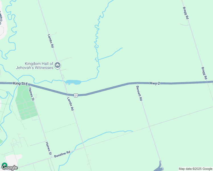 map of restaurants, bars, coffee shops, grocery stores, and more near 2928 Durham Regional Highway 2 in Bowmanville