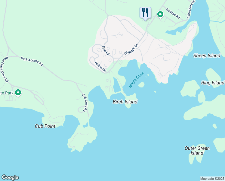 map of restaurants, bars, coffee shops, grocery stores, and more near 776 Lagoon Way in Casco
