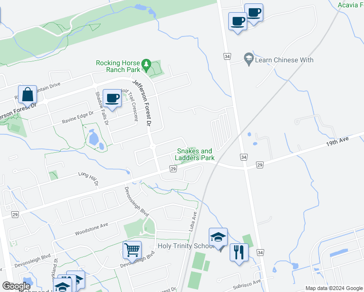 map of restaurants, bars, coffee shops, grocery stores, and more near 56 Mancini Crescent in Richmond Hill
