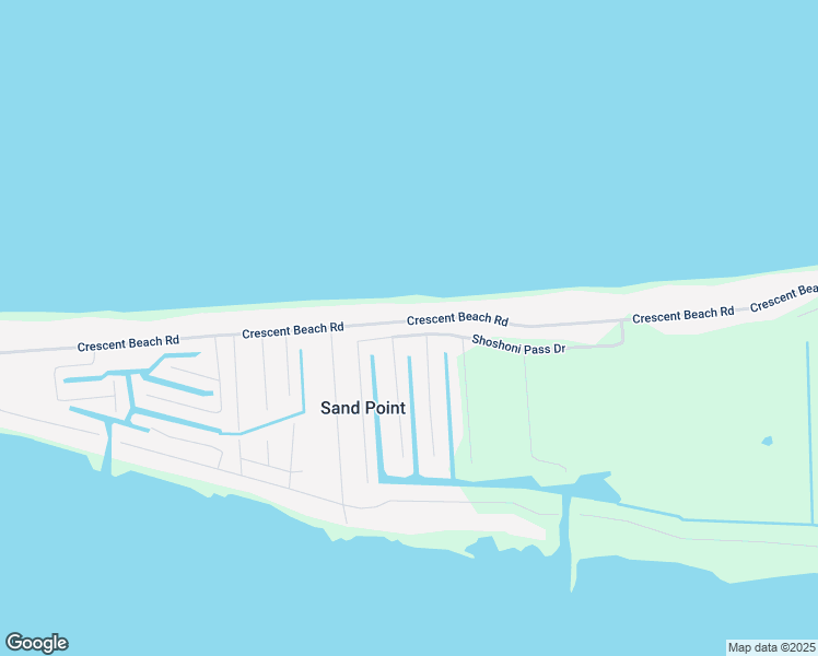 map of restaurants, bars, coffee shops, grocery stores, and more near 8937 Crescent Beach Road in Pigeon