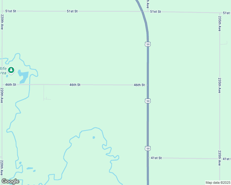 map of restaurants, bars, coffee shops, grocery stores, and more near 2277 46th Street in Fulda