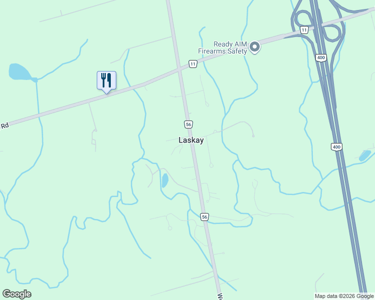 map of restaurants, bars, coffee shops, grocery stores, and more near 12840 Weston Road in King City