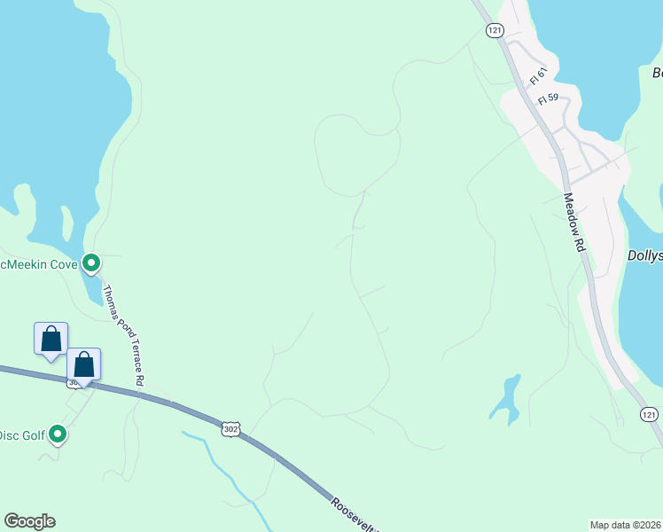 map of restaurants, bars, coffee shops, grocery stores, and more near 28 Oakledge Hills Road in Raymond