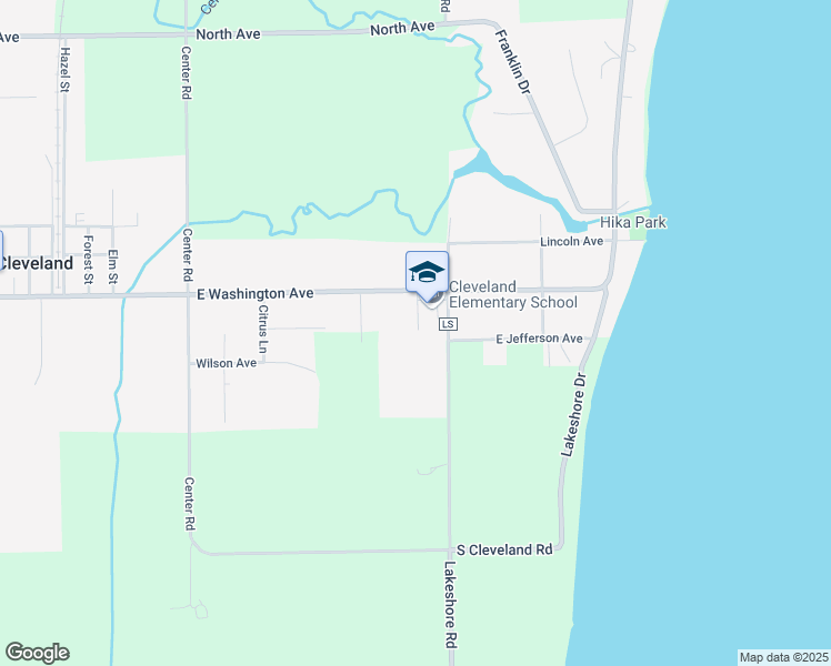 map of restaurants, bars, coffee shops, grocery stores, and more near 411 East Washington Avenue in Cleveland