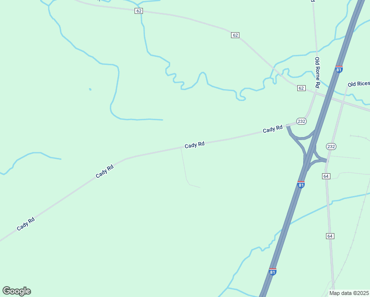 map of restaurants, bars, coffee shops, grocery stores, and more near 19302 Cady Road in Adams Center